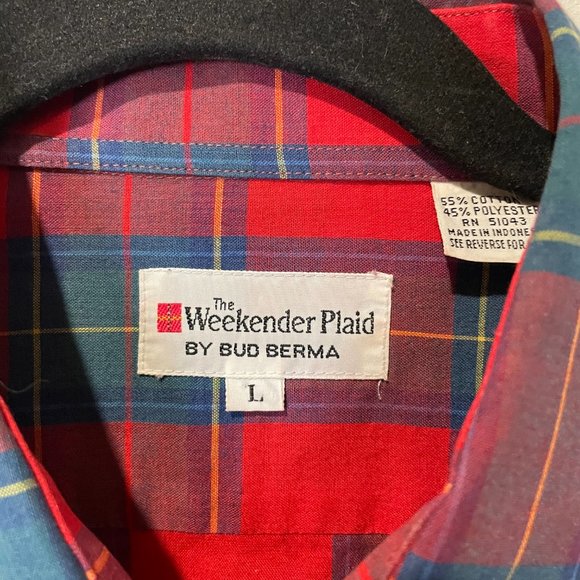 Vintage "Weekender Plaid" Shirt by Bud Berma - Picture 3 of 3